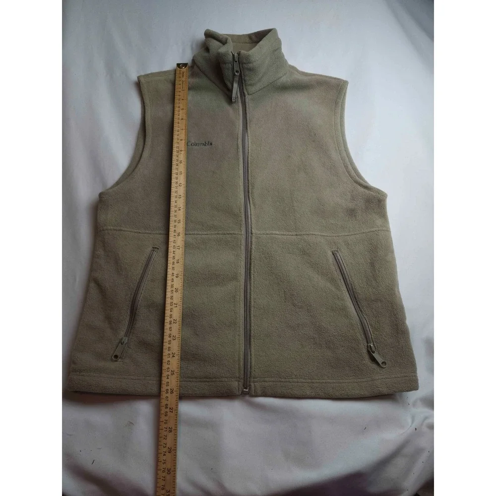 Columbia Vest Mens M Beige Gorpcore Outdoor Utility Minimalist Hiking Activewear